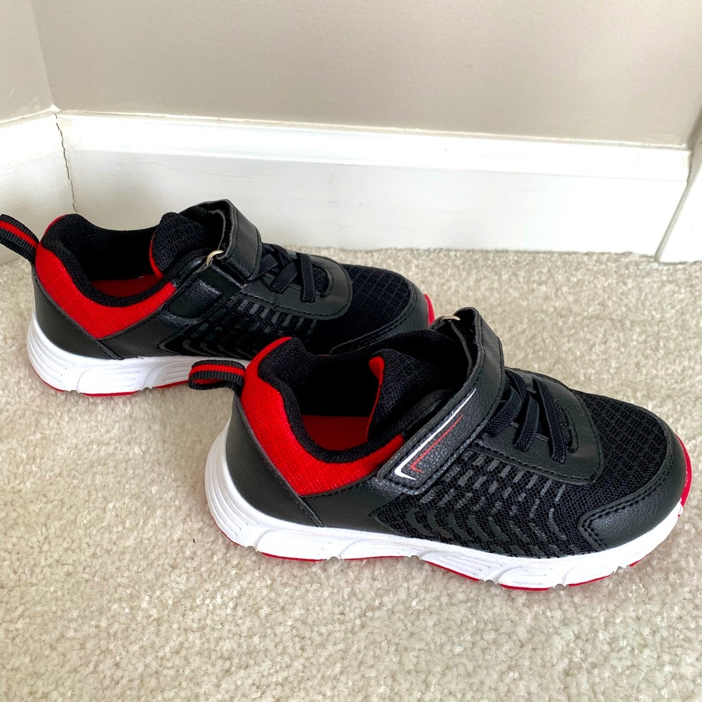 Brand New Athletic Works Toddler Boy Sneakers- size 10- red and black